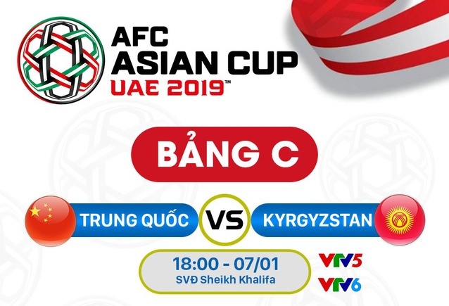 kenh xem truc tiep trung quoc vs kyrgyzstan vong bang asian cup 2019
