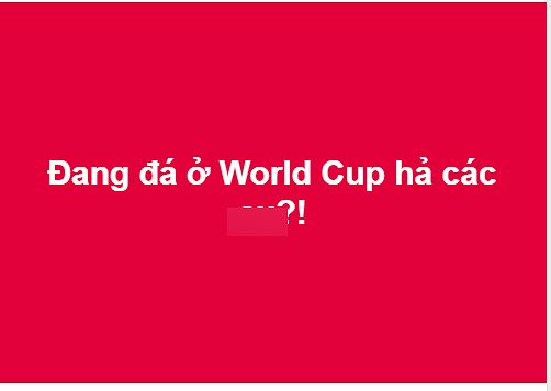 cong dong mang tuyen viet nam dang da world cup a