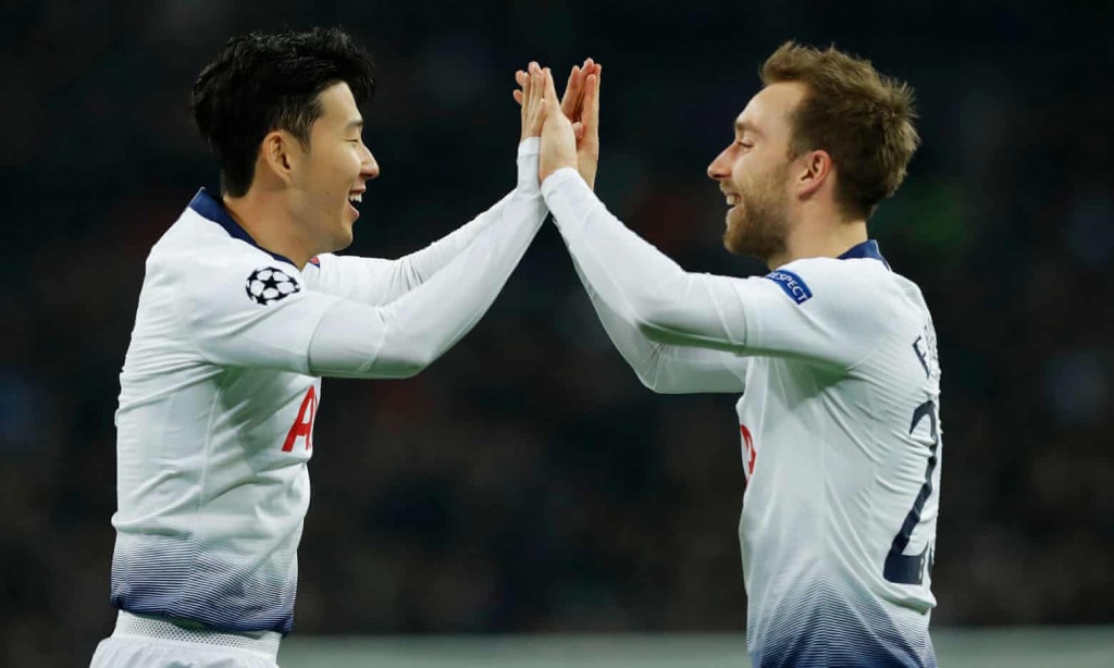 truc tiep tottenham vs dortmund son heung min lap cong spurs vuon len dan truoc