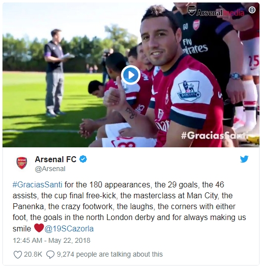 sao bu arsenal xac nhan chia tay phao thu sau 6 nam gan bo