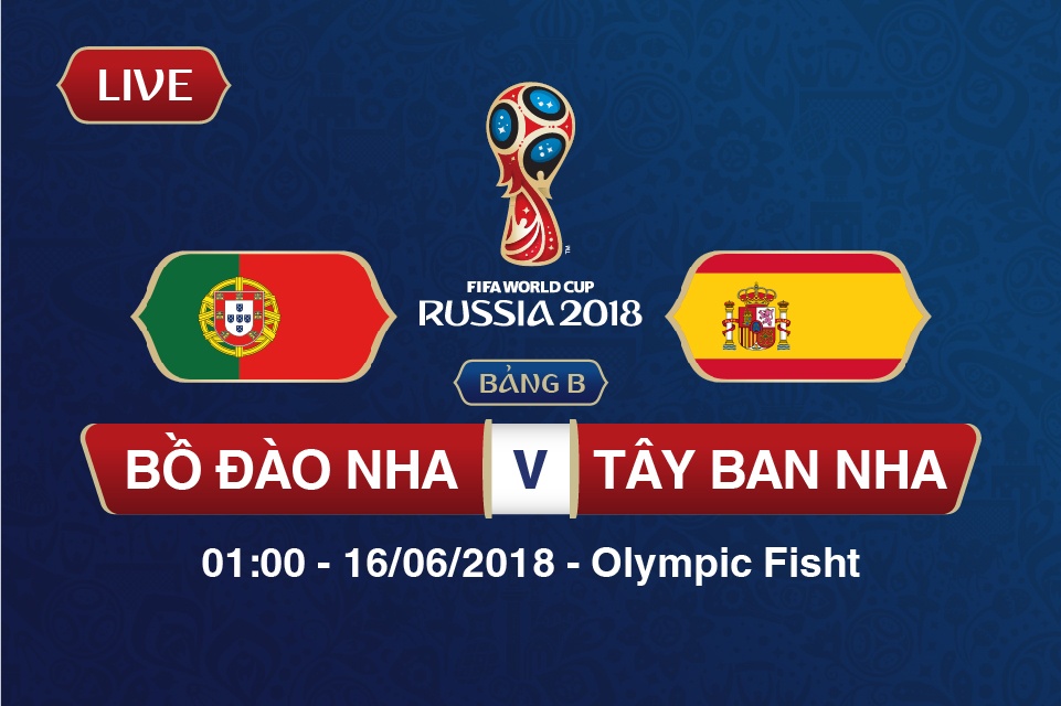 truc tiep bo dao nha vs tay ban nha bang b world cup 2018 cr7 ganh ca nuoc tren vai