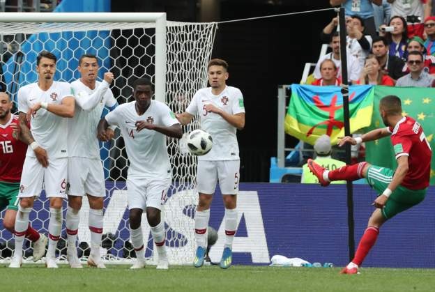 ket qua bo dao nha vs ma roc bang b world cup 2018 ronaldo thang hoa giot nuoc mat ma roc