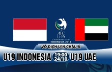 Nhận định U19 Indonesia vs U19 UAE, vòng bảng U19 châu Á 2018