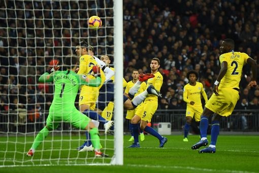 truc tiep tottenham vs chelsea 2 0 h1 vong 13 premier league cu soc tai wembley