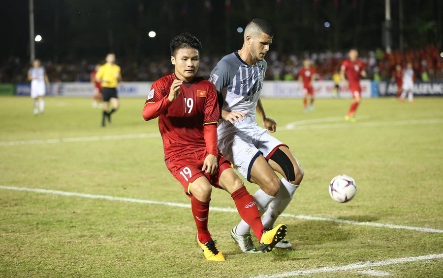 truc tiep philippines vs viet nam 1 1 h2 ban ket aff cup 2018 chu nha can bang ti so