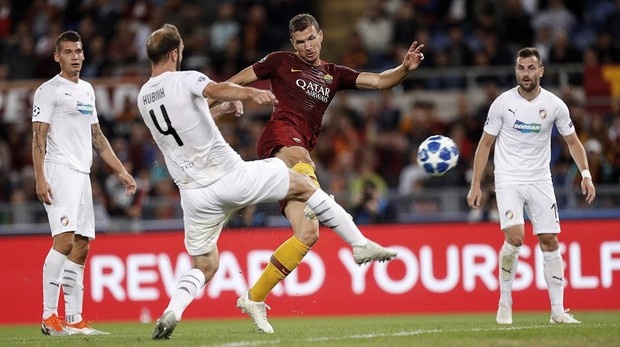 truc tiep viktoria plzen vs as roma vong bang champions league mua giai 2018 2019