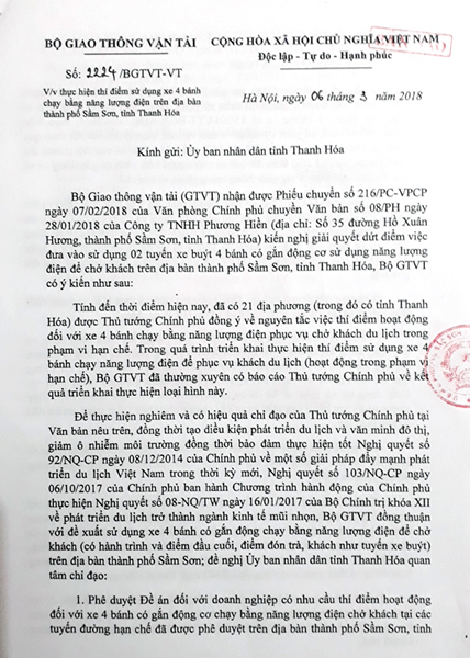 dau tu xe buyt dien mua o to cho 1 nam van chua duoc chay