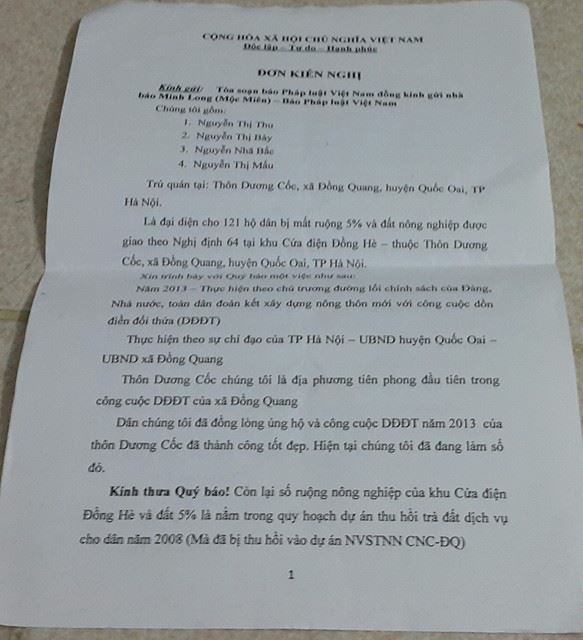 ha noi can lam ro nhung map mo trong don dien doi thua tai huyen quoc oai