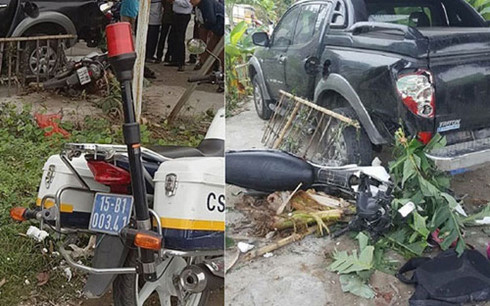 cong an hai phong len tieng ve clip csgt truy duoi 2 nu sinh