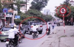 Quay đầu xe không đúng quy định lĩnh phạt đến 1,2 triệu đồng