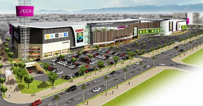 aeon mall thu 2 xay tren nen du an treo benh vien quoc te ha dong cua bim