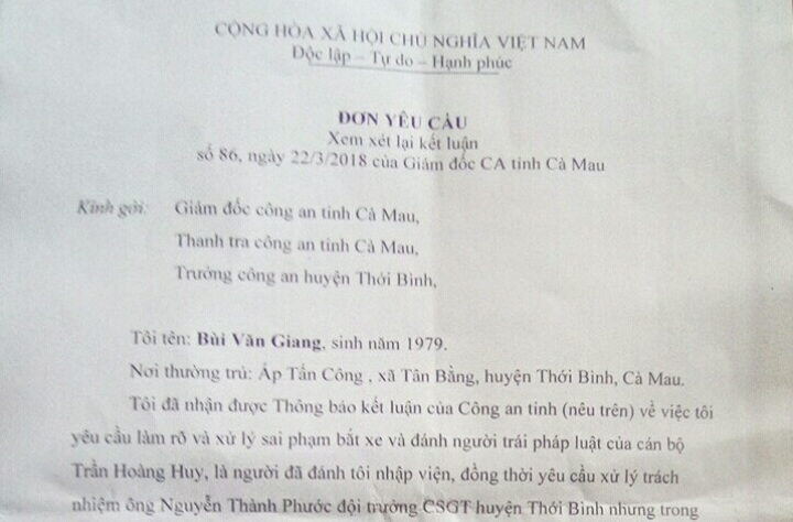 vu csgt bi to danh dan xem xet xu ly trach nhiem doi truong
