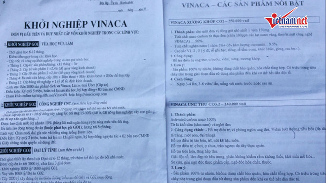 vinaca loi keo tham gia khoi nghiep nhu da cap