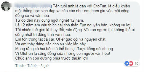tranh chap facebook otofun khong con choi la chinh vui la chinh