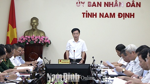 uy ban nhan dan tinh nam dinh trien khai nhiem vu phat trien kinh te xa hoi 4 thang cuoi nam
