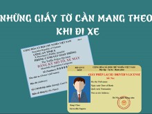 Giấy tờ cần thiết phải mang theo khi điều khiển xe máy