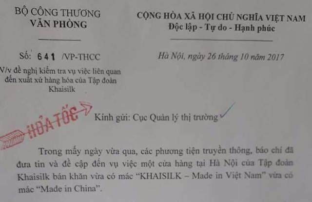 tam thu giu mot so san pham tai tiem khaisilk o ha noi