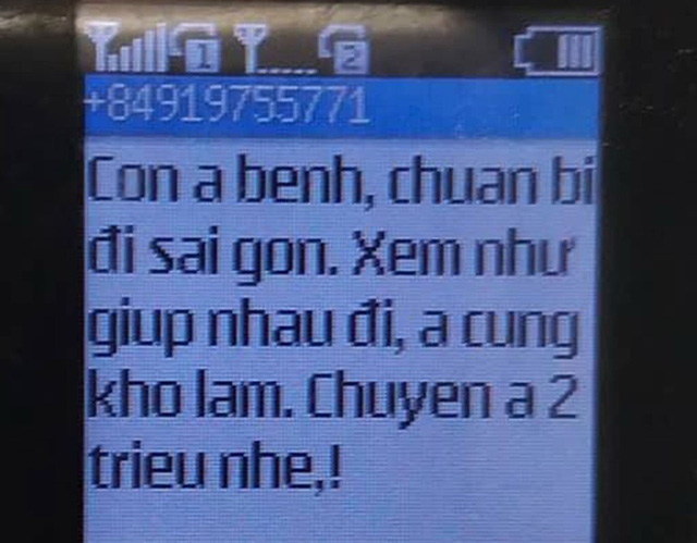 tham phan bi to nhan tin voi duong su chuyen tien