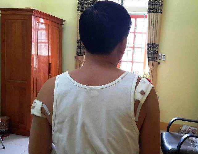 vu no sung ban dan cao su o nghe an moi chu tich xa len lam viec