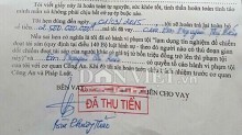 Giá trị pháp lý của con dấu 'đã thu tiền'