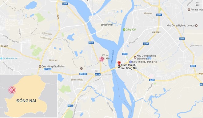 xe cho go huc vang nhan vien tram thu phi ra ngoai