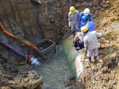 Truy tố nhóm cán bộ gây vỡ đường ống nước sông Đà 18 lần