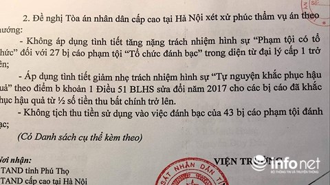 tand tinh phu tho chinh thuc len tieng ve thong tin khang nghi cua vien kiem sat