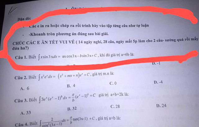 mong uoc li xi tet cua hoc sinh nghi tet khong phai lam bai tap
