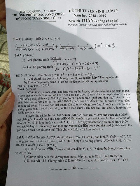 giai cuu dua hau vao de thi toan lop 10 truong pho thong nang khieu