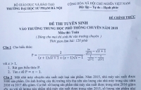 de thi vao lop 10 chuyen tieng anh truong thpt chuyen dh su pham ha noi 2018
