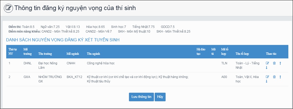 huong dan thay doi nguyen vong xet tuyen dai hoc cao dang truc tuyen