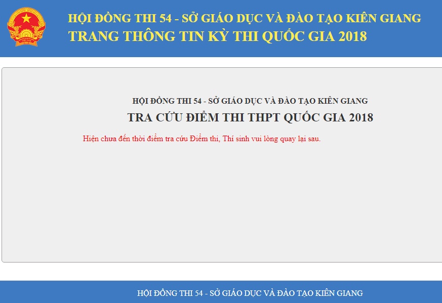 tra cuu diem thi thpt quoc gia 2018 tai kien giang chinh xac nhat