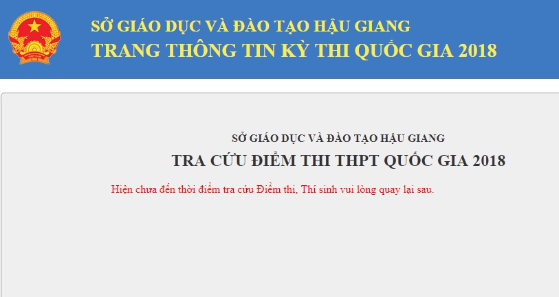 tra cuu diem thi thpt quoc gia 2018 tai hau giang chinh xac nhat