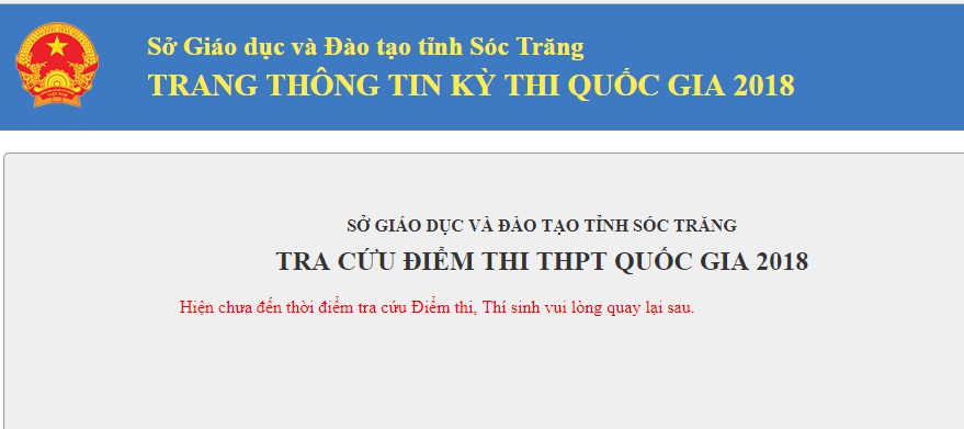 tra cuu diem thi thpt quoc gia 2018 tai so c trang chinh xac nhat
