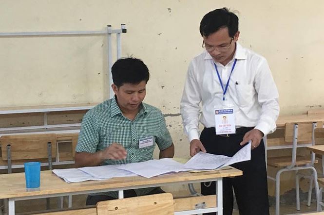 nghi van diem thi bat thuong o ha giang an may hay tieu cuc