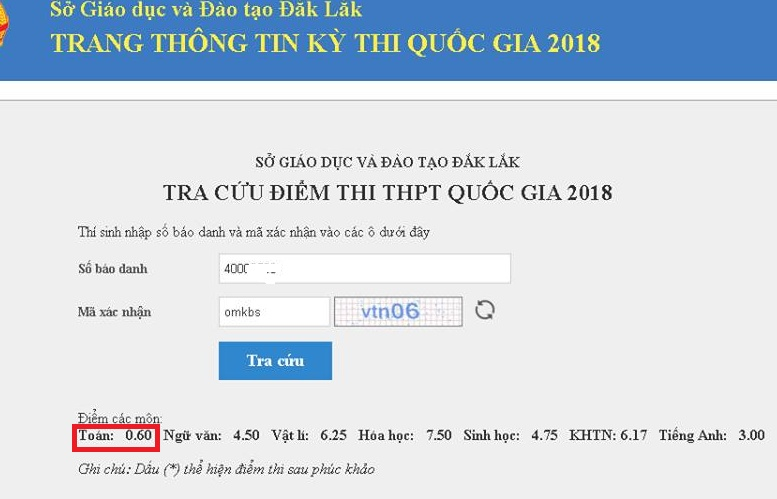 diem tu 06 len 72 sau phuc khao do thi sinh to mo dap an