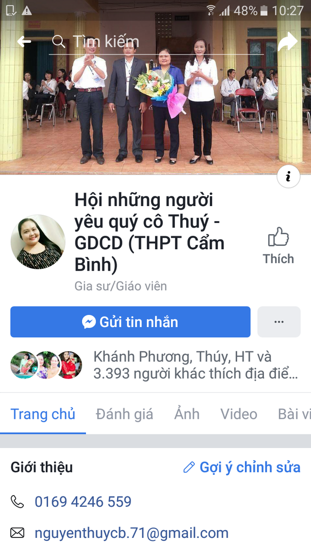 co giao day gdcd duoc hoc sinh than tuong lap fanpage