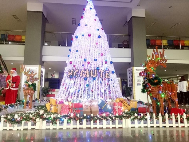Độc đáo cây thông Noel làm từ rác thải, phế liệu của sinh viên ĐH Sư phạm Kĩ thuật TP HCM doc dao cay thong noel lam tu rac thai phe lieu cua sinh vien dh su pham ki thuat tp hcm