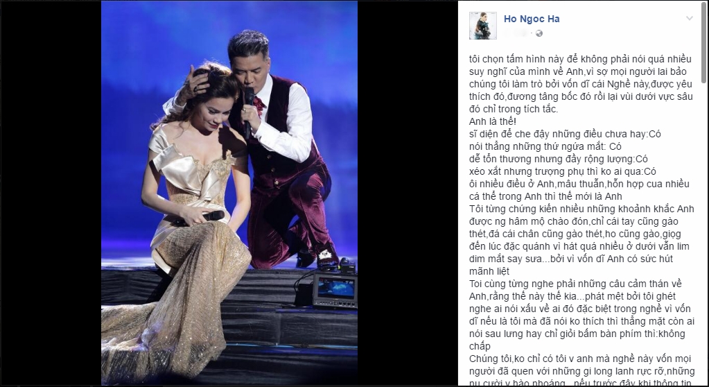 ca si ho ngoc ha chung ta song de vua long nguoi khac quen roi
