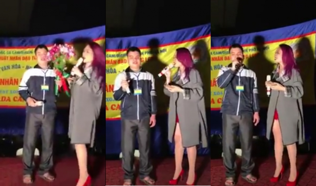 bat ngo voi hanh dong dep cua ca si my tam trong dem giang sinh