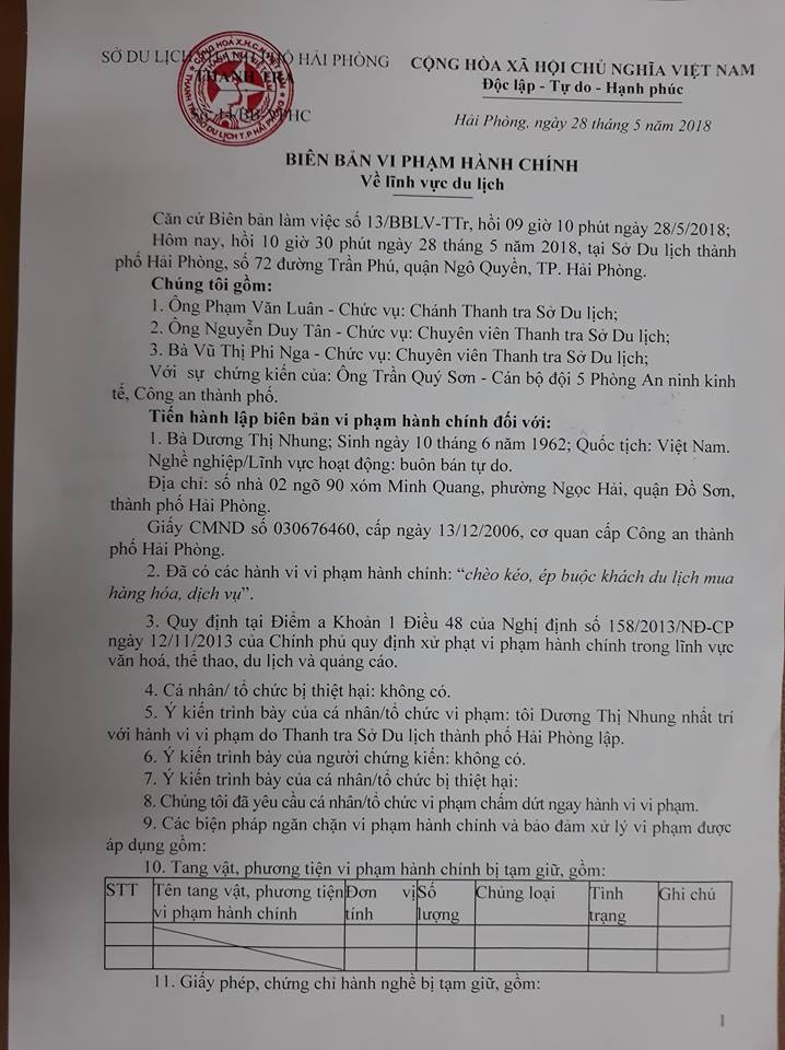 thu 500 nghin ghe ngoi chu quan an o do son bi phat 2 trieu dong