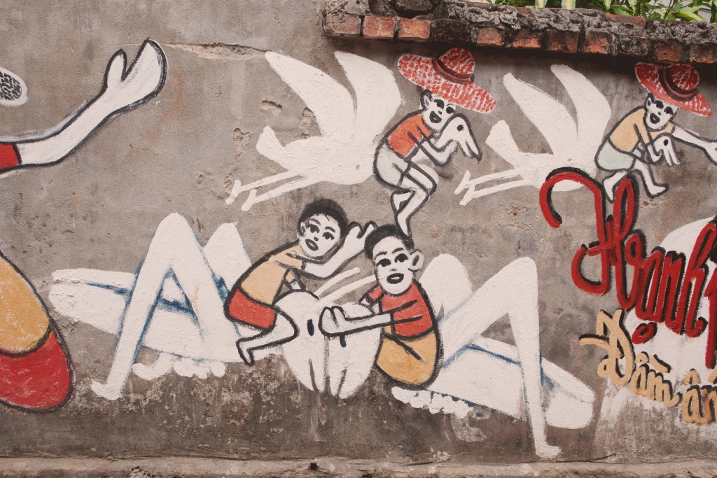 Lạc về thời kỳ 'ông bà anh' ở 'xóm bích họa' giữa lòng Hà Nội binh yen o xom bich hoa giua long ha noi