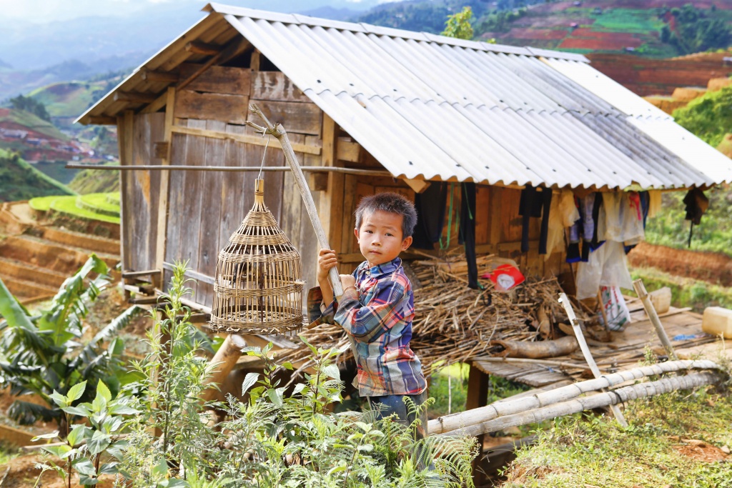 di cay tren ruong bac thang o mu cang chai
