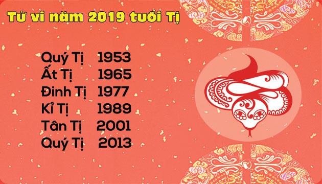Tử vi năm 2019 tuổi Tị: Biến động dồn dập nhưng luôn có chuyển ngoặt bất ngờ tu vi nam 2019 tuoi ti bien dong don dap nhung luon co chuyen ngoat bat ngo