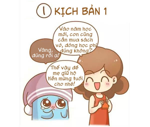 dua me giu tien mung tuoi cho la cau noi nho nhat tu be den gio