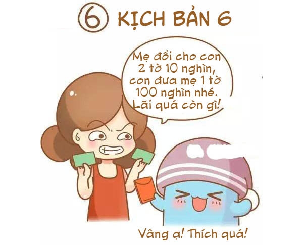 dua me giu tien mung tuoi cho la cau noi nho nhat tu be den gio
