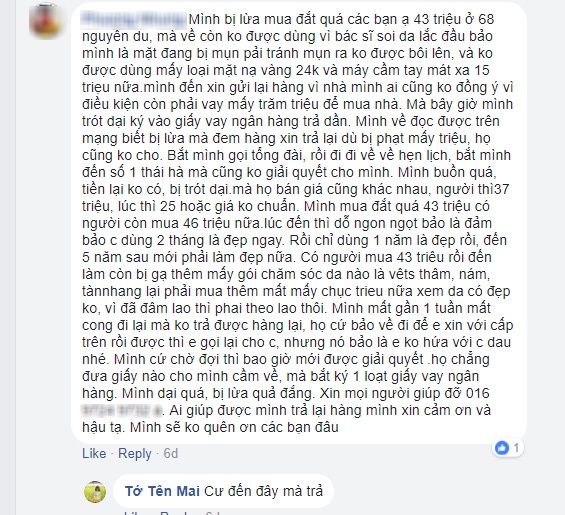 tuong mua duoc san pham gia hoi hot girl ta hoa khi cong dong mang boc phot mua mi pham gia cat co