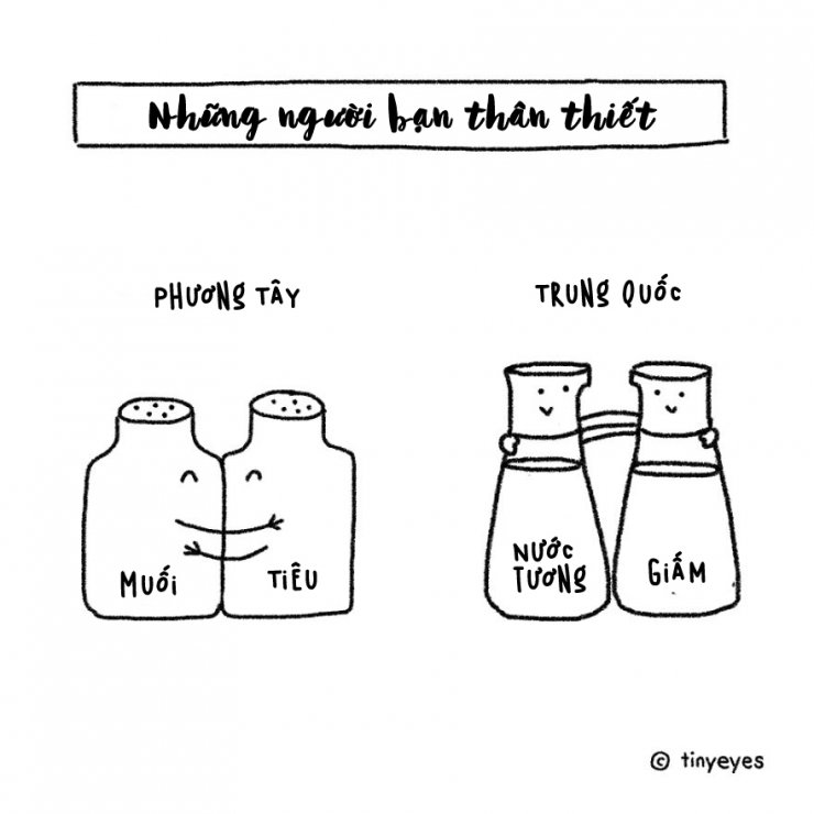 bo tranh so sanh su khac biet giua van hoa phuong dong va phuong tay