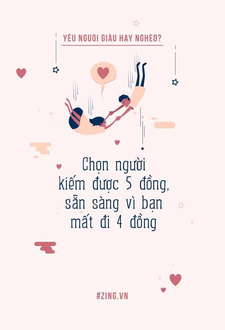 yeu nguoi giau hay ngheo hay chon nguoi san sang tieu tien cho ban