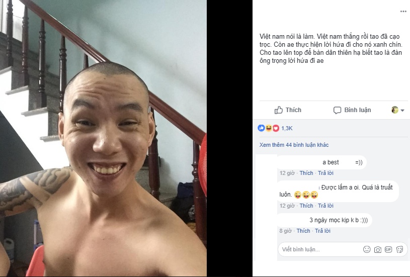 dan mang dong loat thuc hien loi hua voi u23 viet nam truoc tran dau
